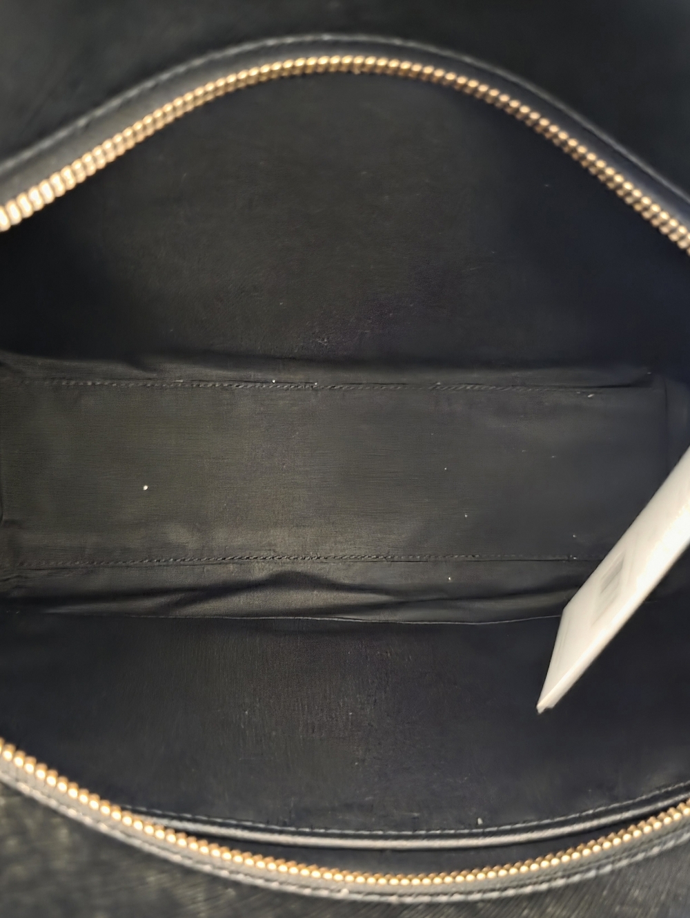 NWT TORY BURCH SM Sleek Black Tote with Subtle Gold Accent FRER GIFTS - Picture 6 of 8